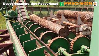 Descortezador tipo Rosserhead marca Precision [upl. by Silrac]