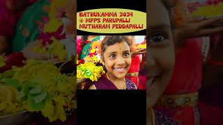 Bathukamma 2024  MPPS Parupalli Mutharam Peddapalli 1 [upl. by Martijn]