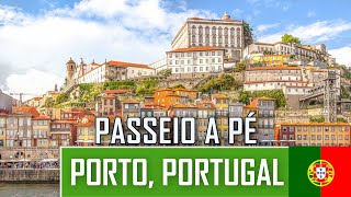 PASSEIO A PÉ PELA CIDADE DO PORTO PORTUGAL 4K [upl. by Llerret]