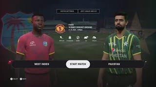 Pakistan vs West Indies Last Ball Drama  Cricket 24 PS5 [upl. by Slrahc367]