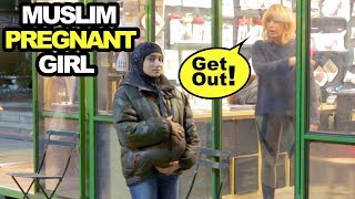 Muslim PREGNANT HIJABI Experiment Social Experiment [upl. by Alleon290]