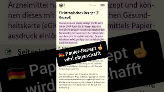 ERezept in Apotheke pflicht 💊 Gematik App statt Papierrezept ab 112024 [upl. by Holna]