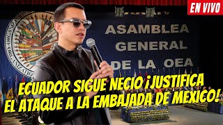 NOBOA NECIO JUSTIFICA EL ATAQUE A LA EMBAJADA DE MEXICO ¡SE LE ACABA LA PACIENCIA A LA ONU [upl. by Einavoj909]