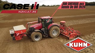 Semis de Blé 🌱2025 Case IH Optum 300 et combiné 6m Kuhn🔴Agri18 [upl. by Tatianna]