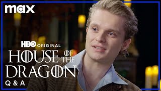 Tom GlynnCarney amp Ewan Mitchell Try Interviewing Each Other  House of the Dragon  Max [upl. by Airretnahs474]