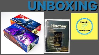 Dwellings of Eldervale Deluxe amp Legendary Upgrades Minotaur Miniature  UNBOXING [upl. by Lairret]