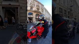 Non è questione di cavalli ma di sorrisi🔥viralvideoshortvideoshortsducatiyoutubeshortsbikers [upl. by Ahsatak]