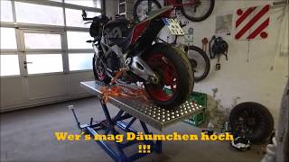 DIY Motorradbühne Teil 3 Finish [upl. by Edobalo]