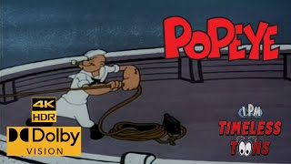 POPEYE THE SAILOR MAN Spooky Swabs 1957 4K HDR Dolby Vision Remastered [upl. by Nnylrac]