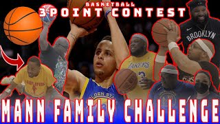 Mann Family 3 Point contest 🏀  Mann TV [upl. by Sanalda]