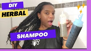 HOW TO SUPER EASY DIY NATURAL HERBAL SHAMPOO cloves rosemary fenugreek GET LONGER THICKER HAIR [upl. by Ainav437]