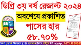 ২০২১ সালের ডিগ্রি ৩য় বর্ষের রেজাল্ট অবশেষে প্রকাশিত  Degree 3rd Year Result Published 2024 [upl. by Amyaj]