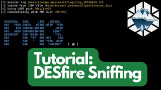 Proxmark3 Tutorial Sniffing MIFARE DESFire Cards [upl. by Bale]