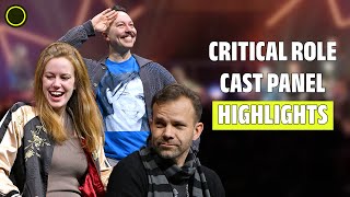 Critical Role Cast Panel  BEST MOMENTS  Sam Riegel Marisha Ray Liam OBrien amp MORE [upl. by Rivera699]