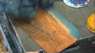 Etching demonstration by Glynn Thomas — part two [upl. by Levram]