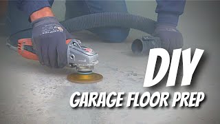 INEXPENSIVE Tips for Preparing Your Garage Floor for PAINT Or EPOXY [upl. by Boylan]