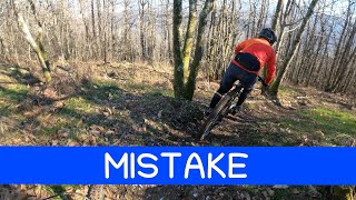 MTB Monte Senario 13012024 sentiero MISTAKE [upl. by Irafat424]