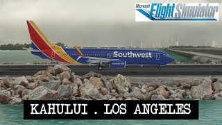 MSFS2020  PHOG Kahului  KLAX LA  B738 PMDG  VATSIM  PARTE 2 [upl. by Notxarb]