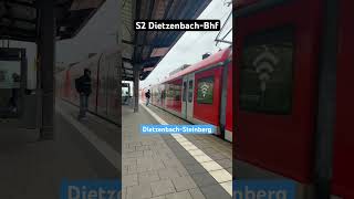 DietzenbachSteinberg Abfahrt RB423S2➡️DietzenbachBhf sbahn shorts [upl. by Nytnerb]