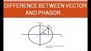 Difference between Vector and Phasor [upl. by Doralyn]