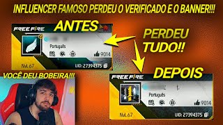 INFLUENCER MUITO FAMOSO PERDEU O BANNER ANGELICAL E O VERIFICADO APÓS EMPRESTAR SUA CONTA [upl. by Aikram629]