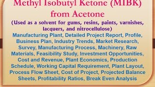 Methyl Isobutyl Ketone MIBK from Acetone Manufacturing Plant [upl. by Emoraj]