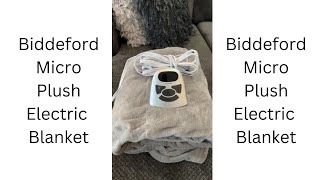 Biddeford Electric Microplush Blanket httpsamznto3zAhZ7N [upl. by Ahsiemal]