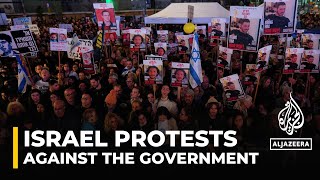 Tel Aviv protests call for captives immediate return after 100 days [upl. by Obrien599]