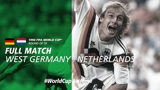 West Germany v Netherlands  1990 FIFA World Cup  Full Match [upl. by Wandie]