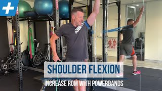 Increase your Shoulder Flexion ROM with Powerbands  Tim Keeley  Physio REHAB [upl. by Eerhs]