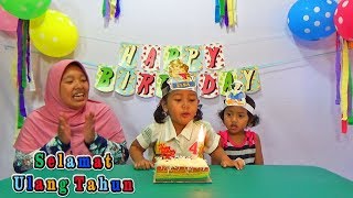 Selamat Ulang Tahun Keysha ke4 Happy Birthday Kue Ulang Tahun Tiup lilin amp Bernyanyi [upl. by Maximilien]