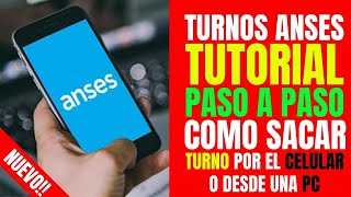 😱✅COMO SACAR TURNOS ANSES Por CELULAR y Computadoras de EscritorioNoticias de Anses [upl. by Celina291]