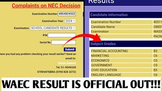 HOW TO CHECK WAEC RESULT 2024 Stepbystep [upl. by Airamat18]