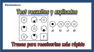 🧠 Test psicotecnico razonamiento abstracto con respuestas  con 20 ejercicios explicados [upl. by Aisyle]