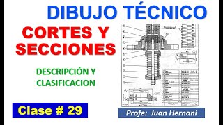 Clase 29 CORTES Y SECCIONES  Descripción y clasificación [upl. by Cayser107]