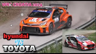 Battle of Giants Toyota vs Hyundai at WRC Rally Croatia 2024quot [upl. by Thibaud]