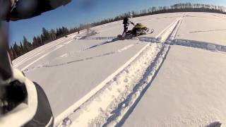 2013 Skidoo Summits insane wheelies [upl. by Cyrill161]