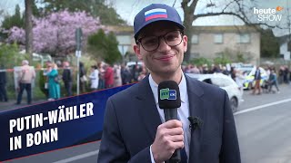 Fabian Köster – als RussiaTodayReporter bei den PutinWahlen  heuteshow vom 22032024 [upl. by Llahsram]