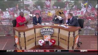 Lee Corso drops the FBomb on ESPN Gameday [upl. by Pine443]