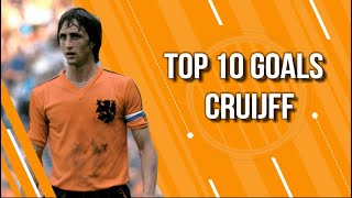 Top 10 Goals  Johan Cruijff [upl. by Kcuhc]