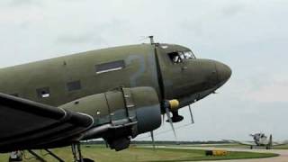 DC3 C47 Engine Start  WITH SOUND [upl. by Pulling]