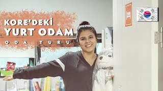 GÜNEY KOREDEKİ YURT ODAM  ODA TURU [upl. by Clarkson]