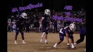 ASH vs West Monroe  LHSAA 5A Semifinals [upl. by Felske]