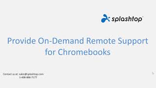 Remotely View and Provide Remote Support to Chromebooks from Any Device with Splashtop SOS [upl. by Valda]