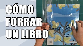 Cómo se forra un libro  Librería Papelería Sa Cultural Ibiza [upl. by Ajoop]