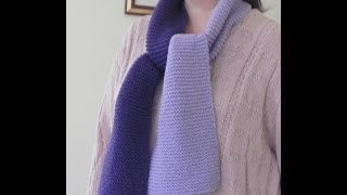 How to Knit Lesson One  The Garter Stitch Scarf [upl. by Leffert]