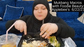 Mukbang Macros with Foodie Beauty Applebees 62223 [upl. by Juliet]