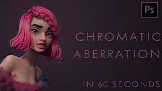 How to add CHROMATIC ABERRATION in Photoshop  60 second tutorial [upl. by Eneja513]