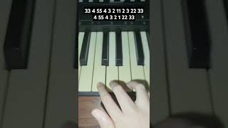 How to play ode to joy on piano Odetojoy piano [upl. by Enohpets]