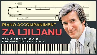 ZA LJILJANU – Toma Zdravkovic Film quotTomaquot  Aco Pejovic  Piano Karaoke Cover amp Tekst  NOTE [upl. by Irvin]